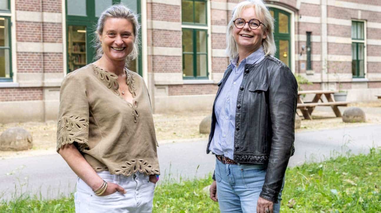 Portretfoto Liselot Hoornweg en Willemijn Plieger van Vereniging Kinderkanker Nederland (VKKN)