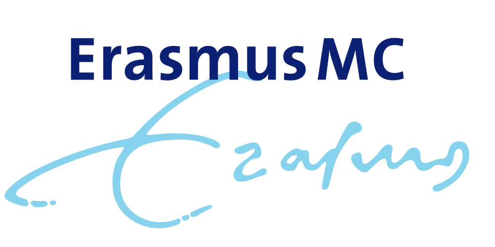 Logo van Erasmus MC, ziekenhuis in Rotterdam