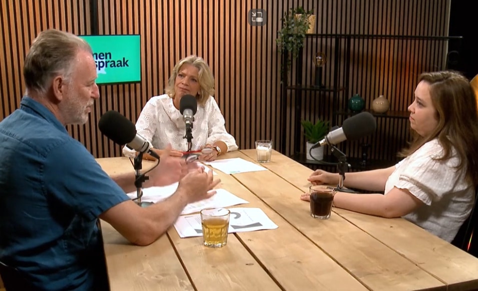 Eric van Furth en Heleen Knottnerus in gesprek tijdens de podcast van INVOLV.