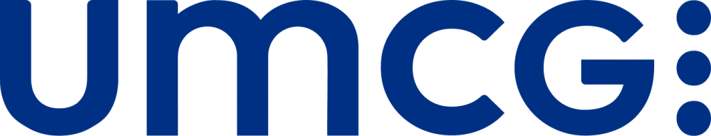 Logo van UMCG, ziekenhuis in Groningen