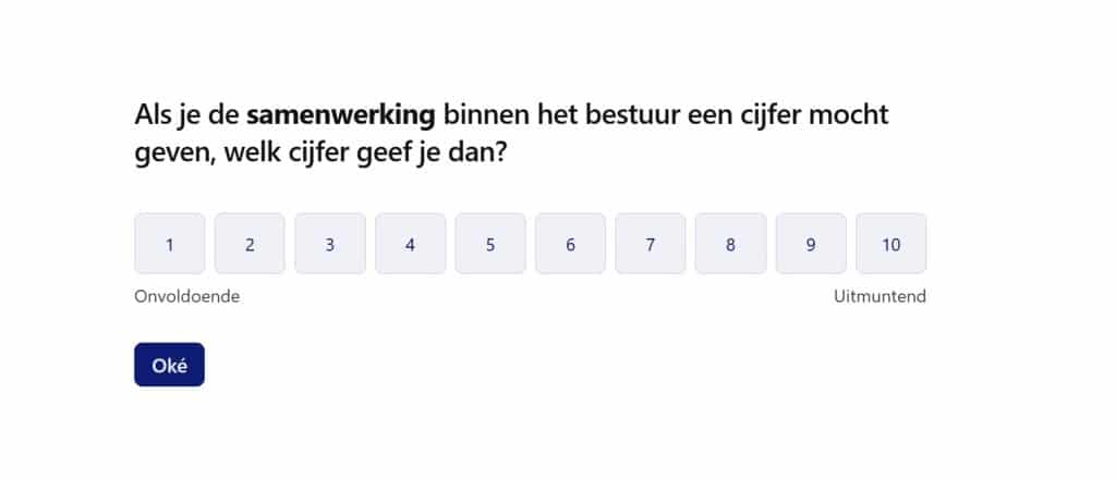 Voorbeeld van scoremogelijkheden in de Vitaliteitsscan