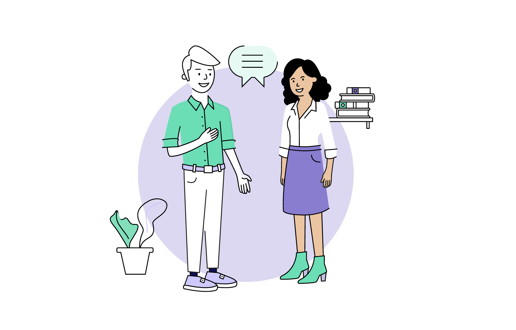 Illustratie over een nieuw bestuurslid