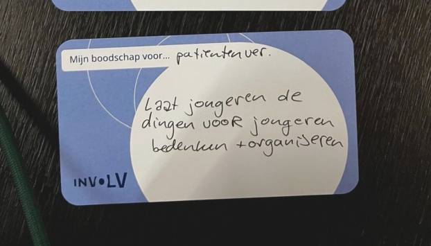 Beschreven kaart theater INVOLV