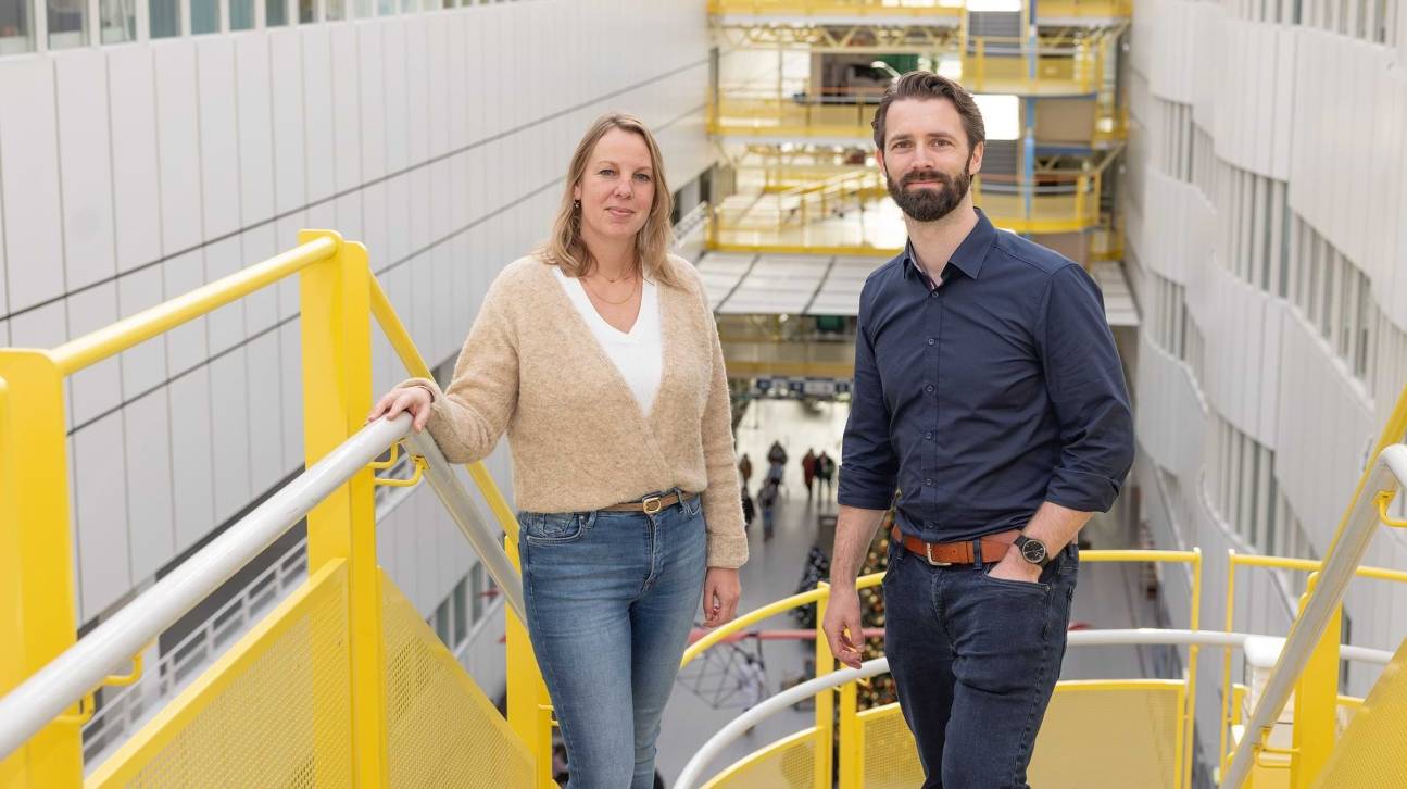 Portret van onderzoeker Martijn Hoes van Maastricht UMC en ervaringsdeskundige Ryanne Klijnstra